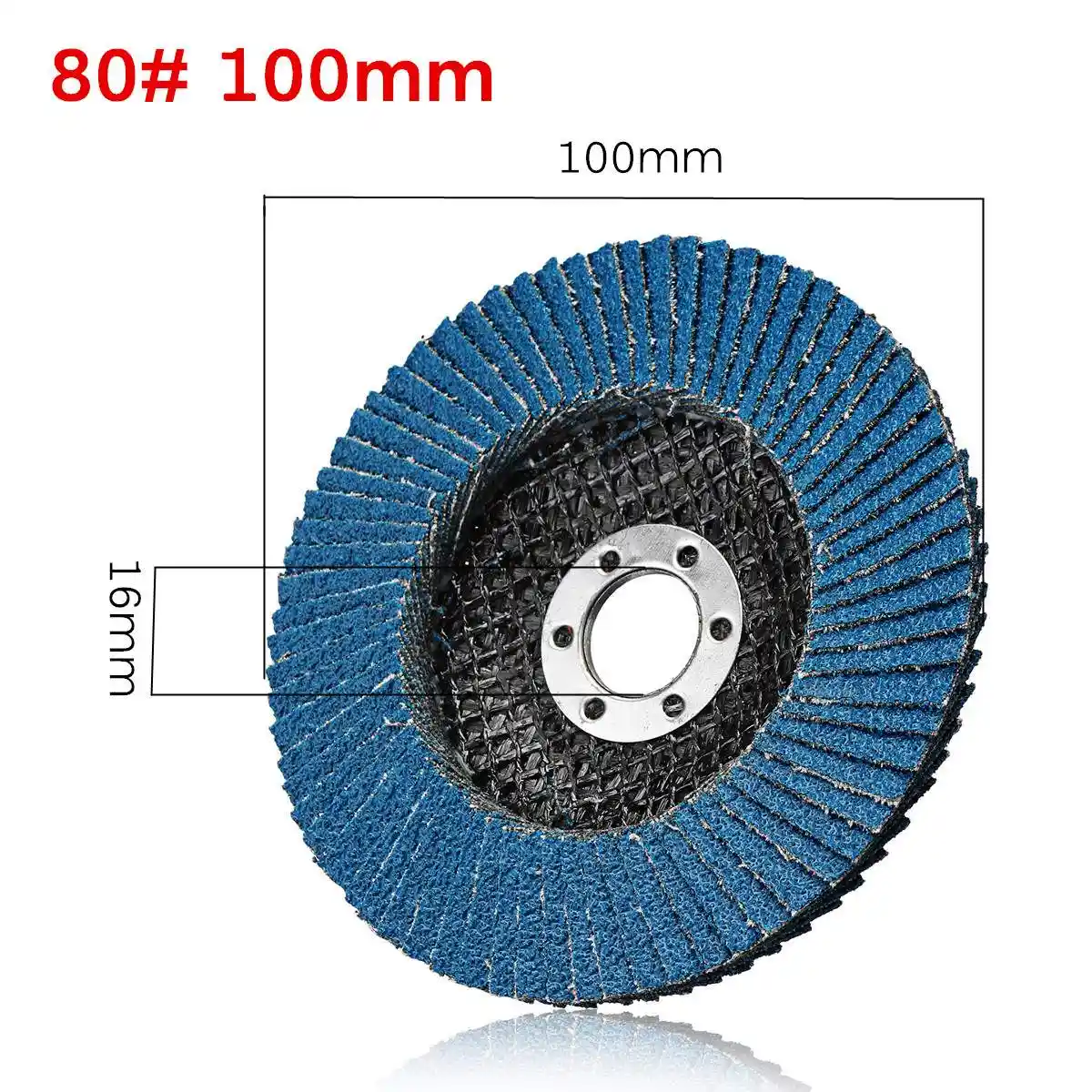 SODIAL Di/ámetro De 25 Mm Lijado Lijado Pulido Aleta Rueda Disco Disco 80 Grano