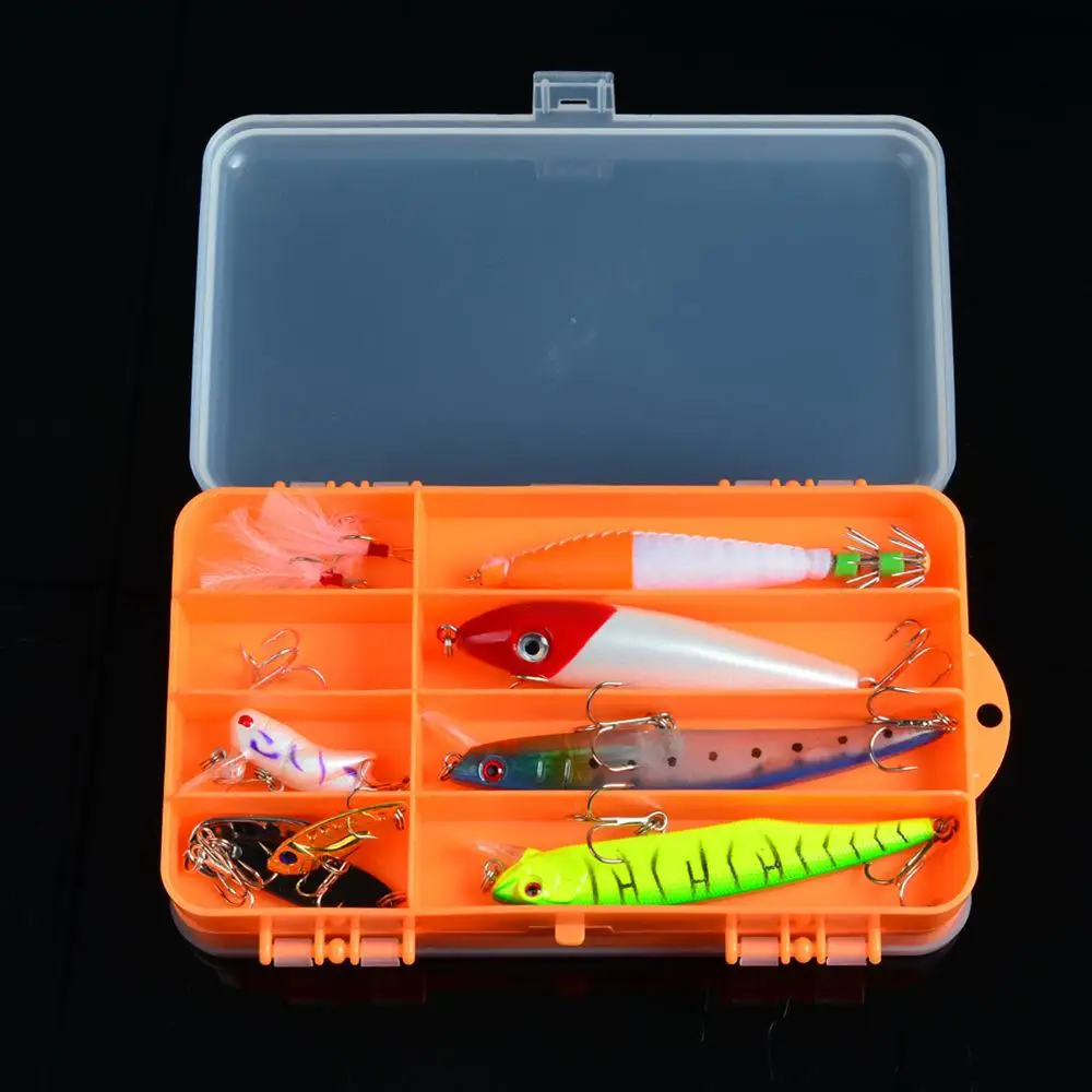 

13 Grids Fishing Tackle Box Tool Bait Lure Box ABS Multilayer Fishing Lure Carp Accessories Storage Box Non-removable Tool Kit