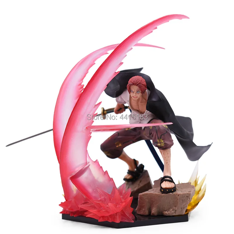 Anime One Piece ZERO Shanks Battle Ver PVC Action Figure Doll Collectible Model Baby Toy Christmas Gift For Children