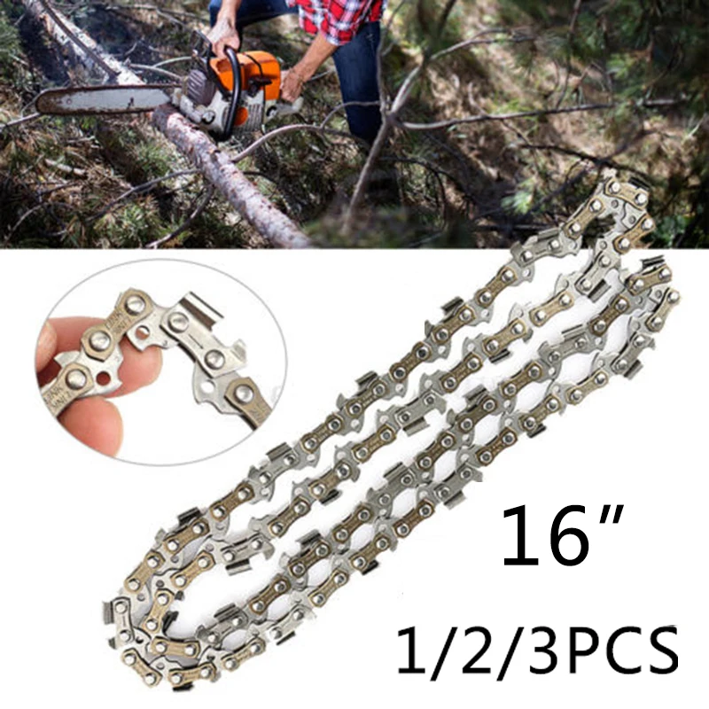 

1/2/3PCS 16 inches Chainsaw Saw Chain Blade 3/8LP .043" Gauge 56DL For DCC690M1 DCCS690 ES300