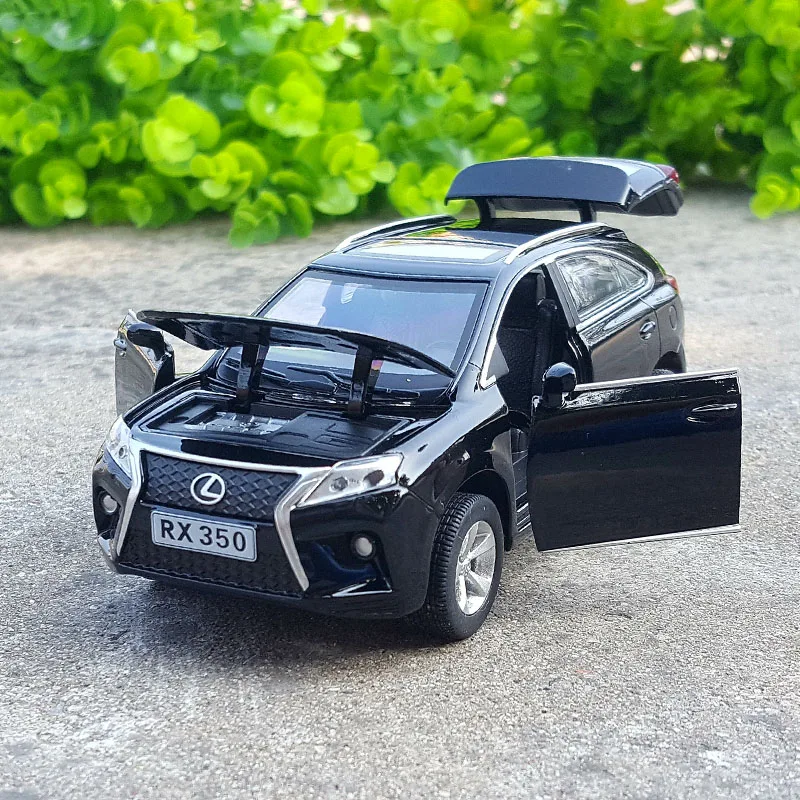 

1:32 Scale Diecast Metal Alloy Luxury SUV Car Model For LEXUS RX350 Collection Vehicle Model Pull Back Sound&Light Toys Car
