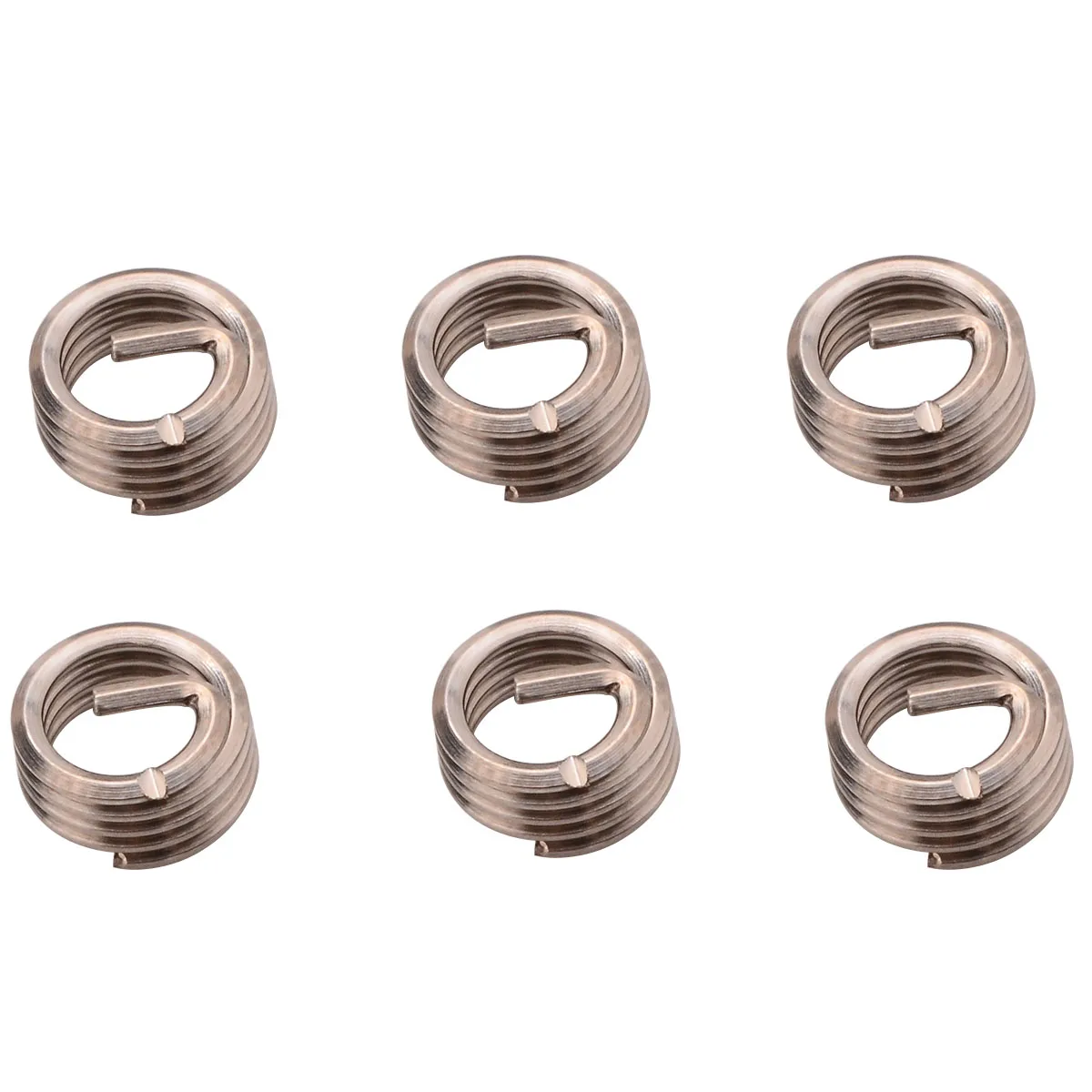

New 50Pcs M6x1.0x1D Wire Thread Insert Wire Screw Sleeve Screw Bushing Helical Wire Thread Repair Tools