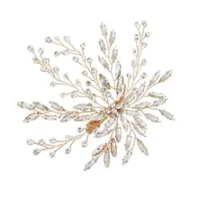 1 шт., Шпилька для невесты, изысканные модные стразы, аксессуары для волос, лоза для волос, головной убор для девочек, держащих букет невесты