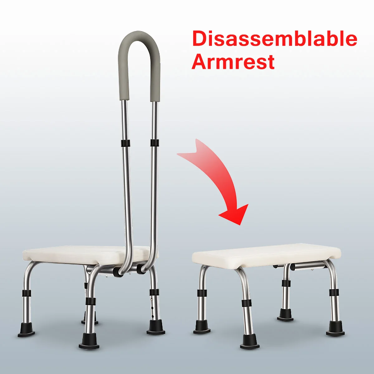 

Adjustable Stool Stainless Steel Elderly Bath Stools Shower Seat Chairs Shower Chair Pregnant Convenient Bathroom Chair 150kg