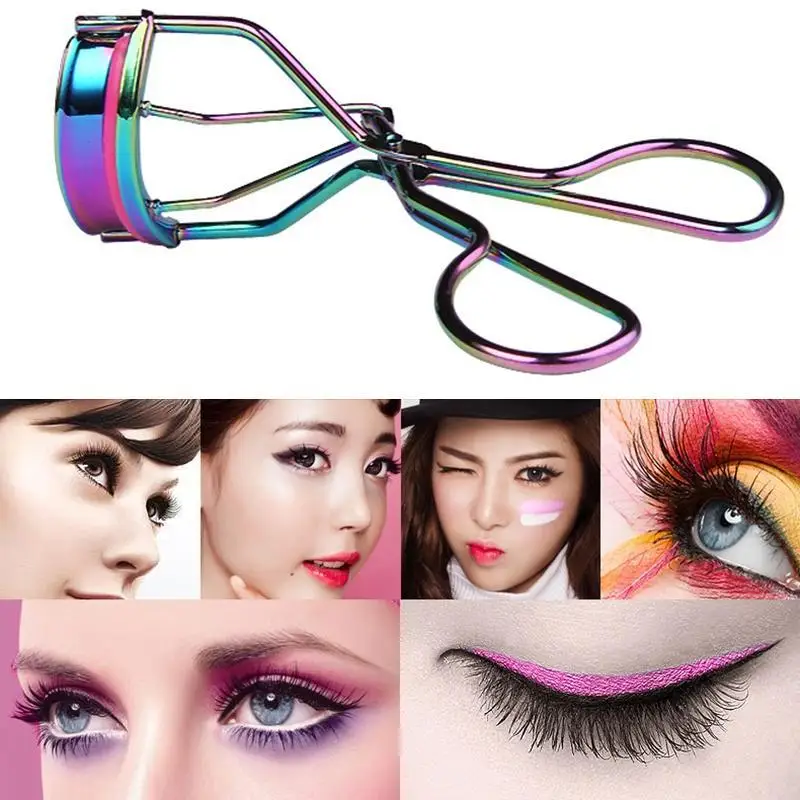 

BearPaw Fashion 1 Piece Makeup Tools Eyelash Curler Colorful Titanium Steel Eyelash Clip Eyelash Curling Tool Eyelash Clip Tools