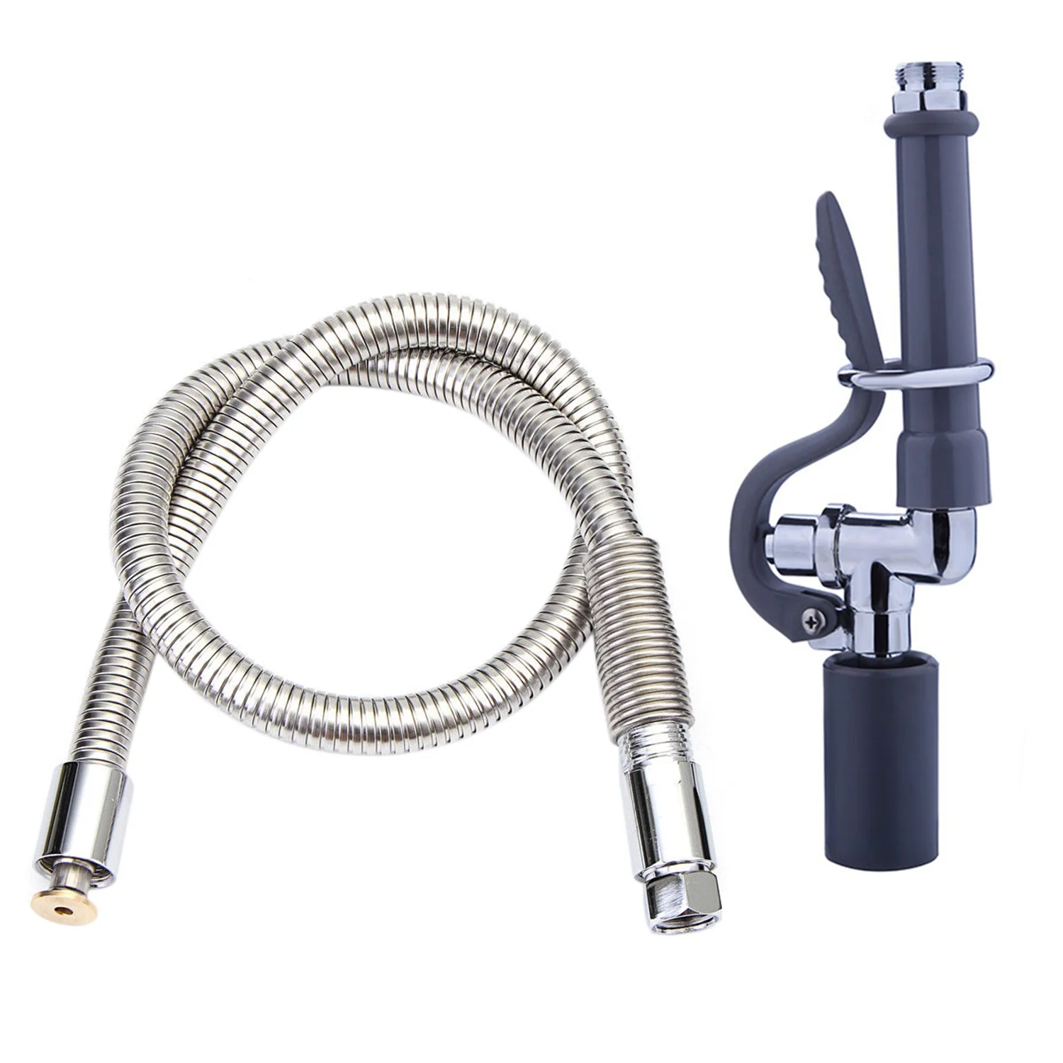  Promotion Commercial Kitchen Prerinse Faucet Tap Spray Head Sprayer With Flexible Hose - 32989335138