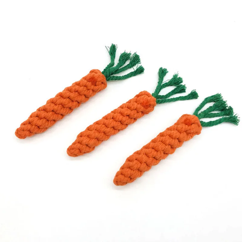 

Pet Toys Carrot Shape Cotton Wool Pet Kitten Cat Rabbit Chewing Toys Soft Fun Toy Pets Supplies for Dogs Cats 1pc