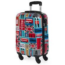 Itaca модель Trent чемодан кабина путешествия жесткая тележка 54 см Поликарбонат печать майка, ручка выдвижная, замок, низкий