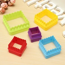 5 шт. форма для печенья для торта печенье для рождественской кухни, квадратный