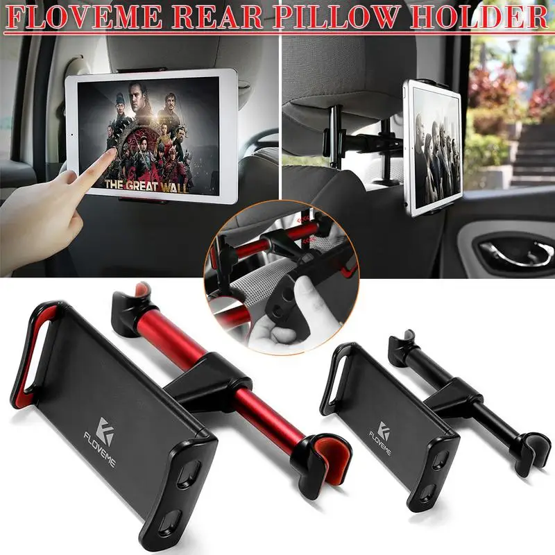 

Floveme Car Phone Holder Rear Pillow Holder Car Back Seat Lazy Mobile Phone Holder Stand Flat For Huawei Samsung Xiaomi