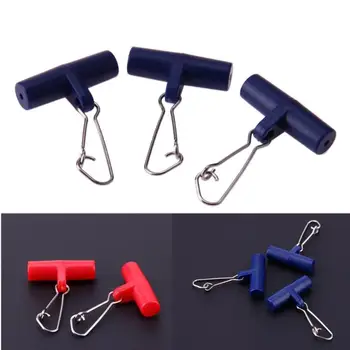 

20Pcs Fishing Sinker Slip Clips Plastic Head Swivel With Hook Snap Slide Swivels Zip Slider High-strength Fishing Line Sinker