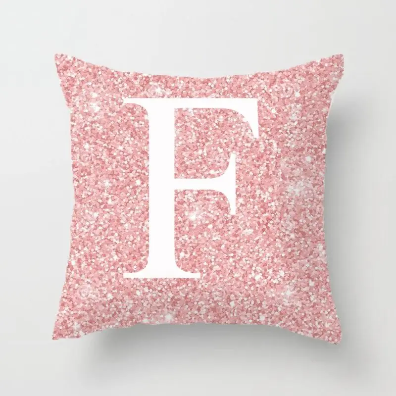 

19 Letter Polyester Cushion Cover Pillow Case Waist Throw Home Sofa Decor Eyeful