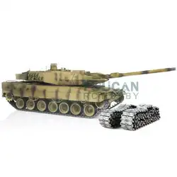 Henglong 1/16 желтый 6,0 поколение инфракрасный боевой Leopard2A6 RTR rc Танк 3889 360 Вращение башни металлические направляющие TH12800