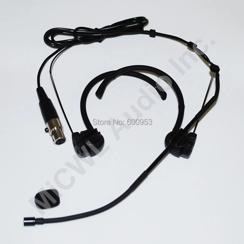 Черная Складная головная гарнитура беспроводной микрофон для Shure Mini 4Pin BeltPack