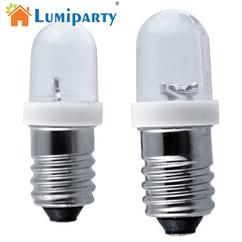 

LumiParty E10 Light Bulbs DC 6/12/24V LED Screw Base Indicator Bulb Mini Warning Automobile instrument lamp Width Signal Lamp