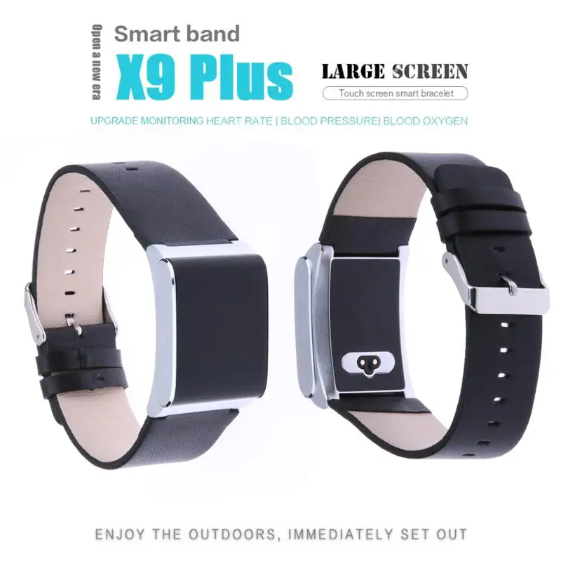 

X9 Plus BLE 4.0 Heart Rate Monitor Blood Pressure Oxygen Smart Bracelet Casual Sport Quartz Watch
