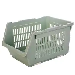 1 шт. корзина для хранения стекируемые Пластиковые японский стиль корзина для сбора полка контейнер для хранения для ванной кухни дома
