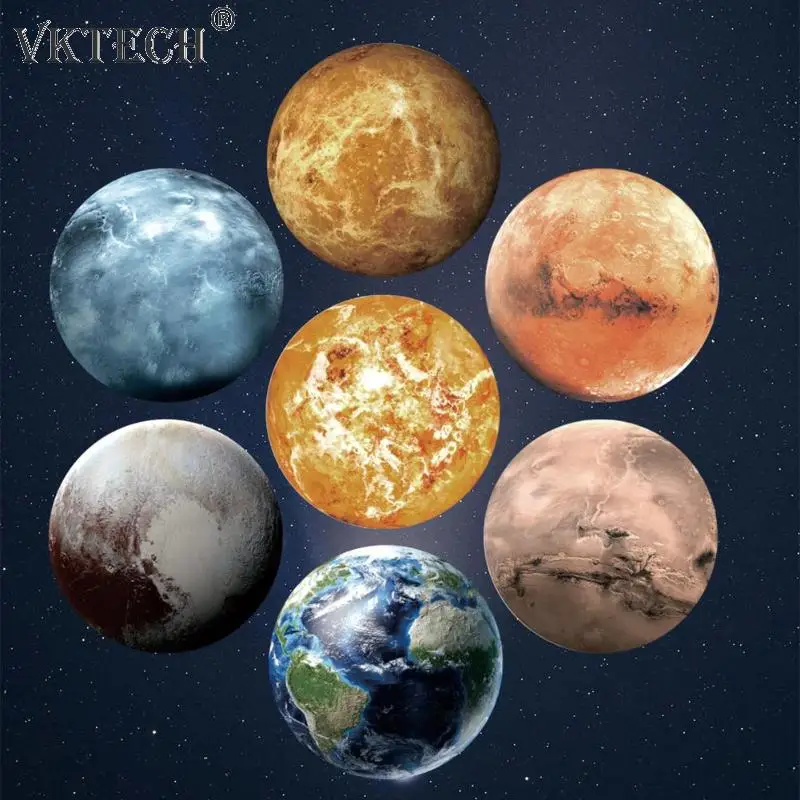 

Earth Sun Planets Luminous Wall Stickers Outer Space Waterproof Wall Decal Glow in the Dark DIY Kids Bedroom Home Decor Gifts