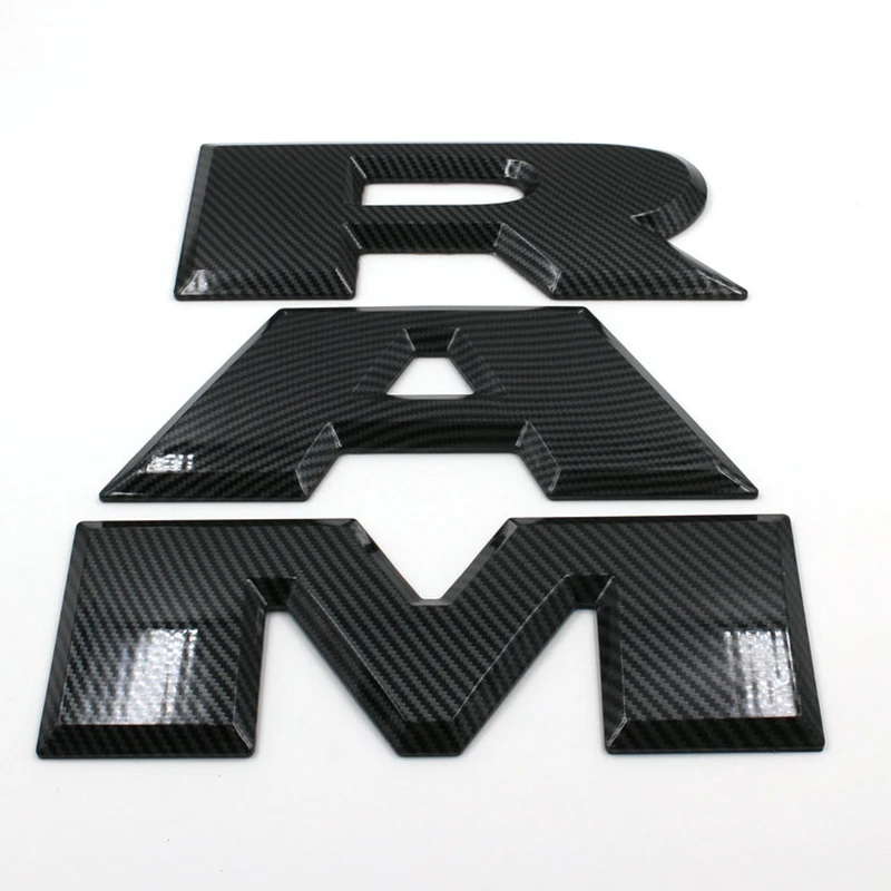 

For Dodge Ram 2015-2018 1500 Tailgate RAM Emblem Trim Rear Letter Sticker high quality material Sun protection and Waterproof