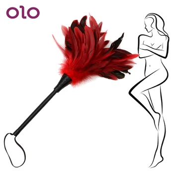 

OLO Feather Whip Clitoris Tick Slave Role Play Spanking Bondage Adult Game Erotic Sex Toy for Man Woman Couple Flirting