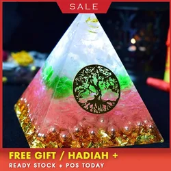 AURAREIKI Orgonite Pyramid Natural Aura Crystal Bring Lucky Marriage Radiation Protection Resin Decorative Craft Jewelry Gift AURAREIKI Orgonite Pyramid Natural Aura Crystal Bring Lucky Marriage Radiation Protection Resin Decorative Craft Jewelry Gift