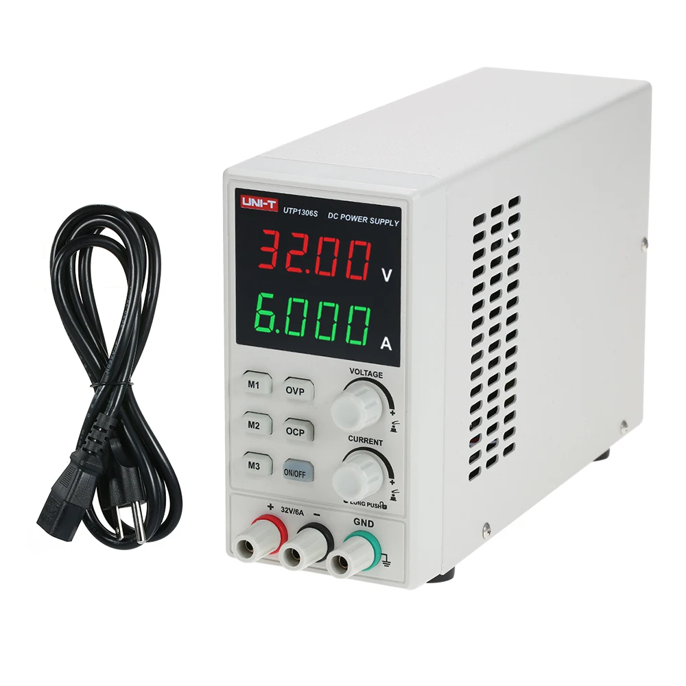 

UNI-T Switching DC Power Supply 4 Digits Display LED 0-32V 0-6A High Precision Adjustable Mini Power Supply AC 220V 50Hz