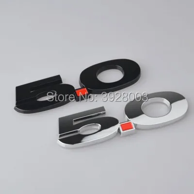 

20PCS Silver or black FOR Ford Mustang 5.0 Displacement Scale Vehicle Flag/Leaf Plate Side Mark 5.0 Refitted Mark,