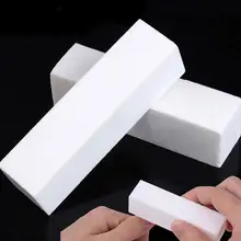 

High elastic cotton Manicure scrub block-4 pieces Brick Shaped Nail File Manicure Nail Polish Block Tool Buff Nail Art Tools