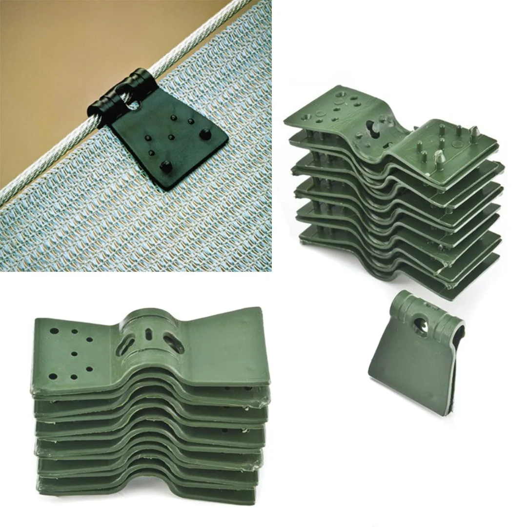

JX-LCLYL 1PC Holder Fasten Hang Expand Shade Cloth Greenhouses Shade Net Clips New