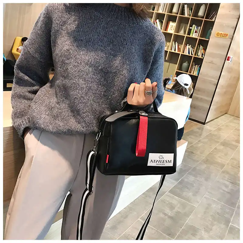 

Large capacity luxury handbags women bags designer Double zipper solid color bags women hot sale bag female 2019 black women's