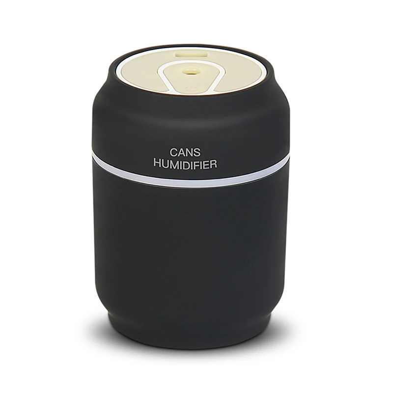 

Multi function Mini Can Ultrasonic Air Humidifier with LED Night Light and Mini Fan Creative Design 3 in 1 Office Mist Maker