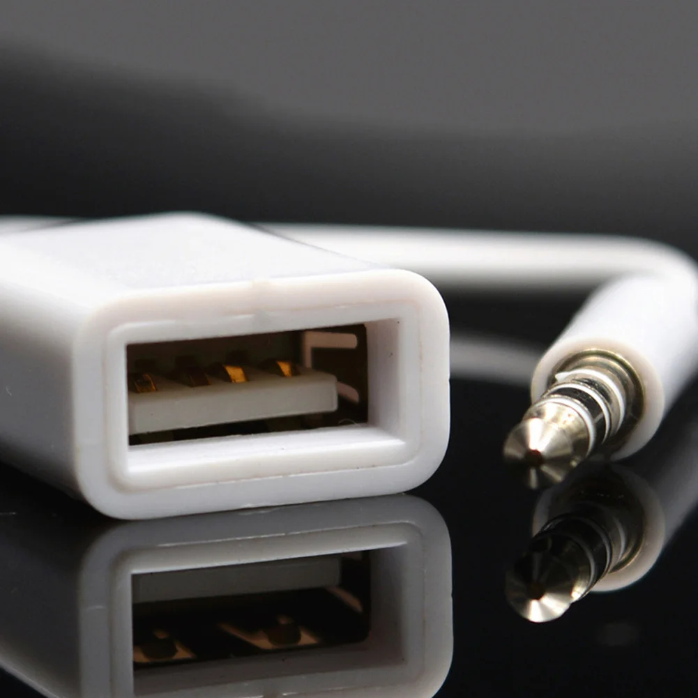 Переходник со штыревыми разъемами 3,5 мм для подключения к разъему Aux кабель конвертер USB 2,0 аудио автомобильный разъем