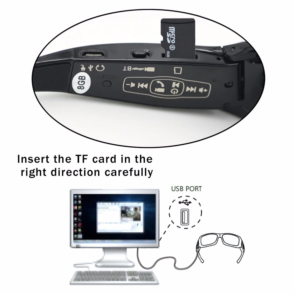 Горячие очки с видео камерой модернизированная DV Bluetooth стерео гарнитура для polaried