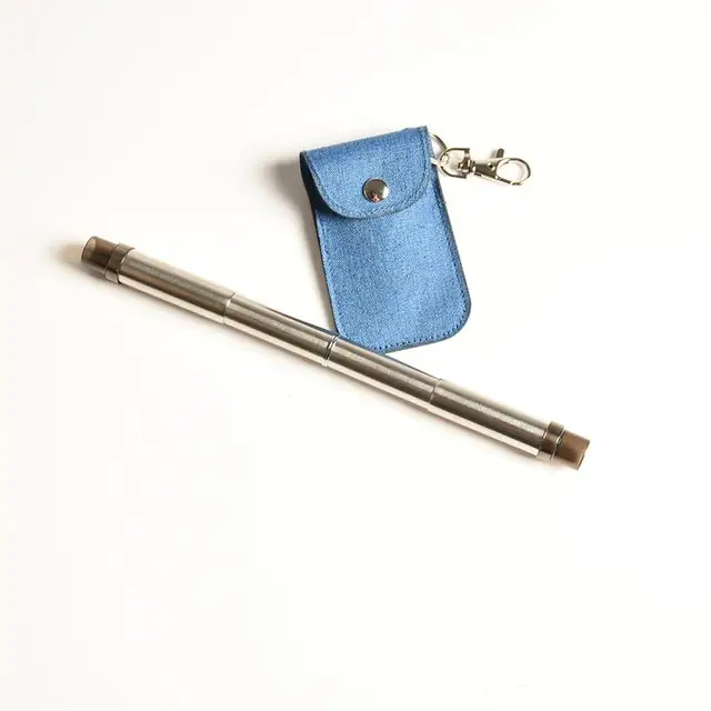 Hot Promo Portable Drinking Straw Extensible Stainless Steel Food Grade Material Reusable Straw Computer Cleaning Tools