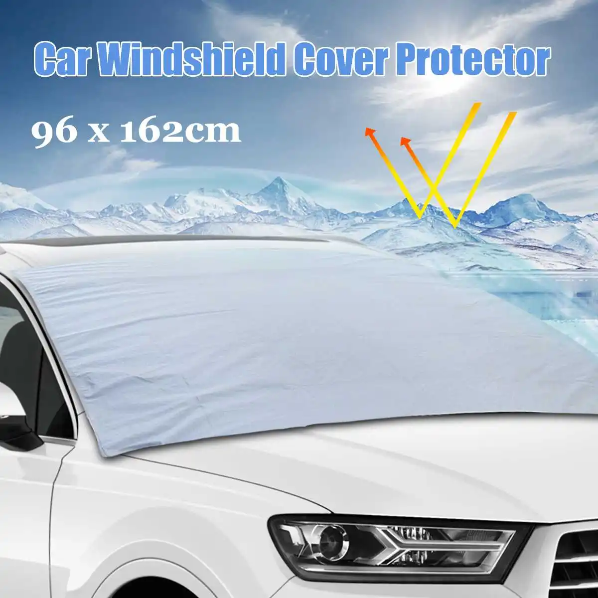 

Car Windscreedn Windshield Cover Winter Magnetic Protector Covers Snow Ice Resistant Rain Water Dust Proof