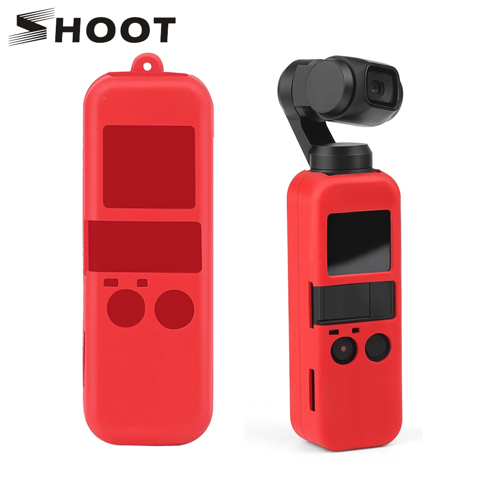 

SHOOT Soft Silicone Protective Cover Case For DJI Osmo Pocket Cam Handle Gimbal Stabilized Handheld Camera Protector Accessory