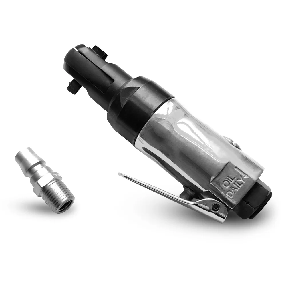 1//4/" 3//8/" Pneumatic Air Wrench Tools Square Drive Straight Shank Ratchet Wrench