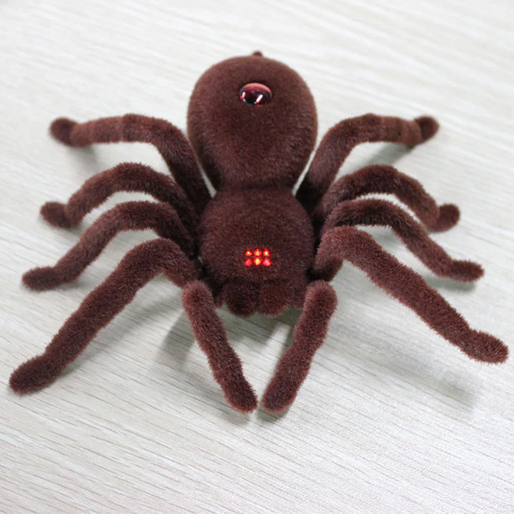 Забавный мягкий страшный плюшевый паук с инфракрасным дистанционным
