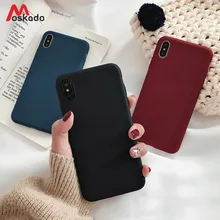 Moskado однотонный карамельный цвет чехол для телефона для iPhone 6S 6 7 8 Plus 5 5S SE Модный чехол для iPhone X XS Max XR Ультратонкий Мягкий ТПУ