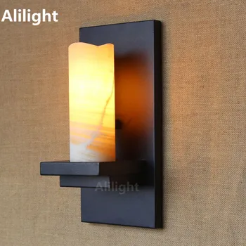 

Morden Loft Frost Glass Lampshade Wall Lamp Hallway E27 Wall Light for Bar Home Bathroom Study Bedroom Dining Room Hotel Sconces