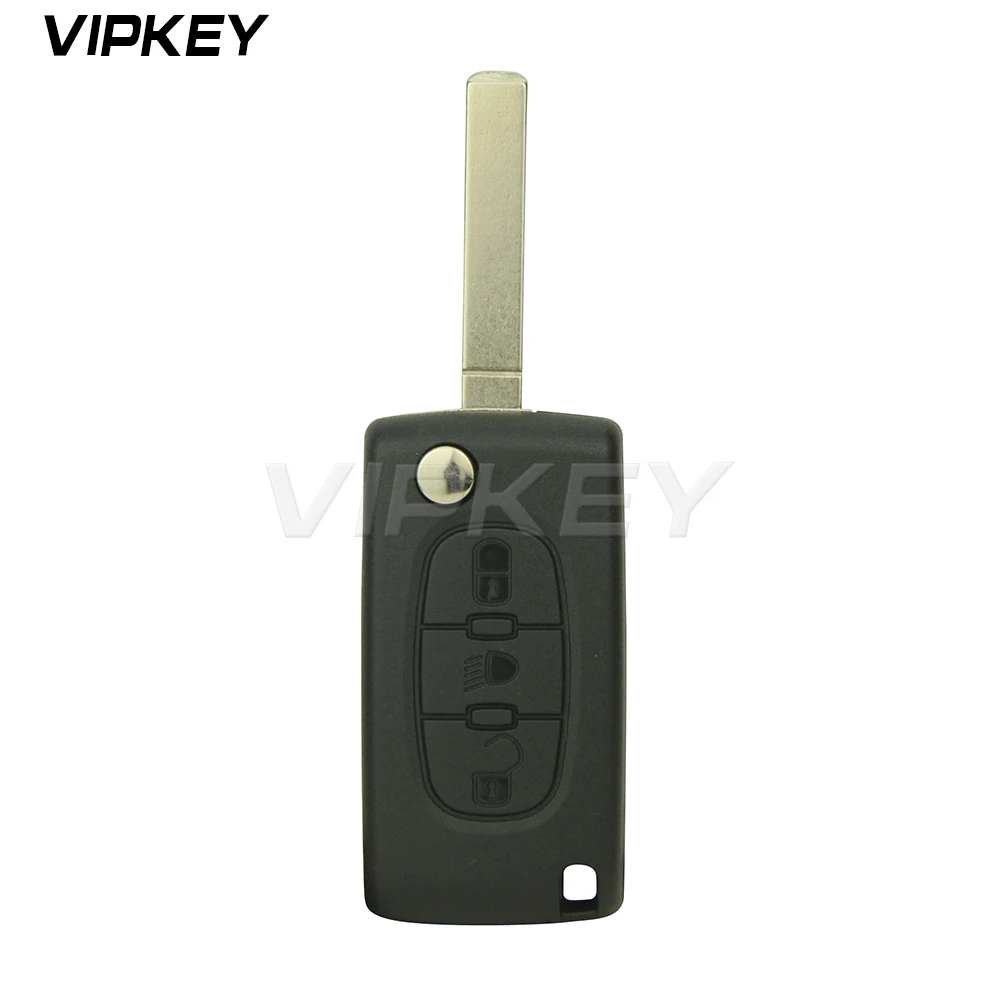 Remotekey CE0523 FSK ASK модель чехол для дистанционного ключа от машины для Citroen C2 C3 C4 C5 C6 C8 3 кнопки флип ключ крышка оболочка Fob VA2 лезвие