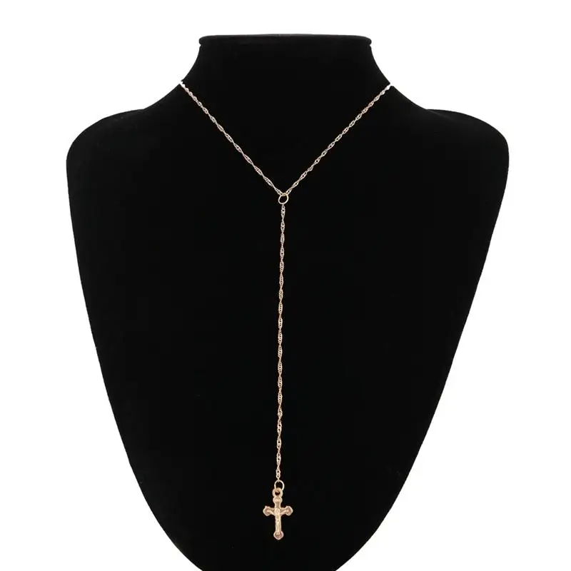 

Fashion Cross Pendant Necklace Clavicle Chain For Women Female Ladies Girl Friend Necklaces Jewelry Accessories Gift Necklace
