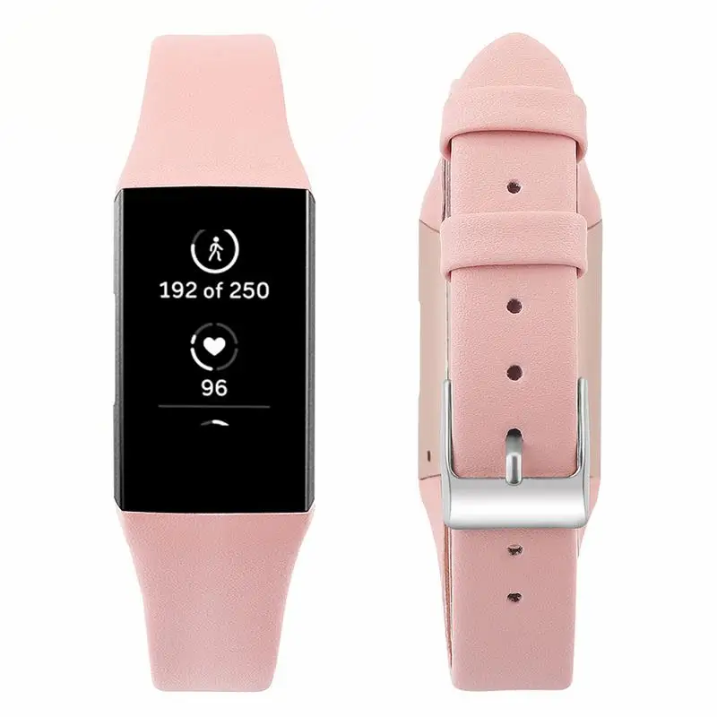S/L женские часы с ремешком из натуральной кожи браслет ремешок для Fitbit заряд 3 &