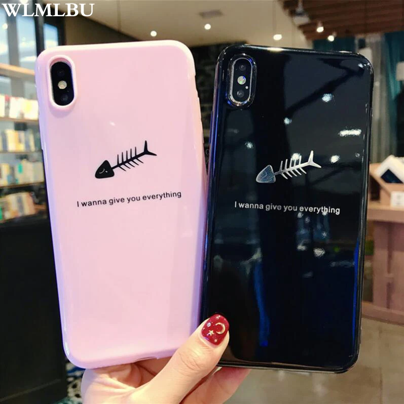 

Silicone Feather Case For iPhone 7 8 Plus XS Max XR Xs Letter Phone Cases For iPhone X 8 7 6 6S Plus Soft TPU Back Cover