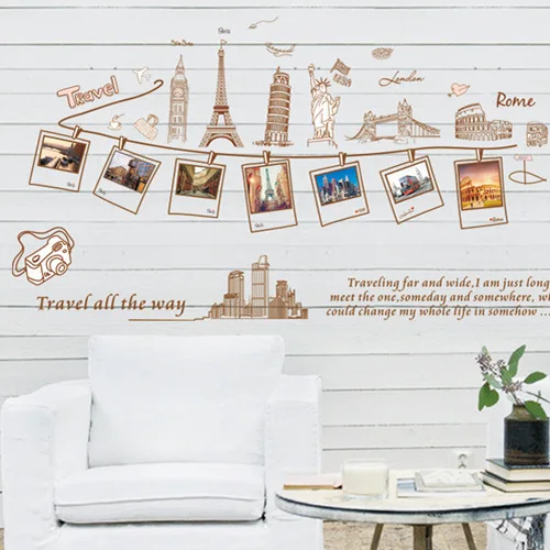 Global Travel World Tour Настенная Наклейка карта на стену Декор для дома гостиной офиса