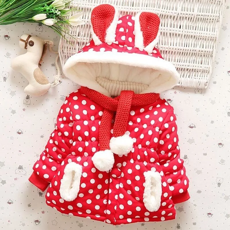 

Children's Clothing Coats New Fashion 2018 New Newborn Cloth Children Plus Velvet Coat Cotton Hooded Infant Clothing Baby