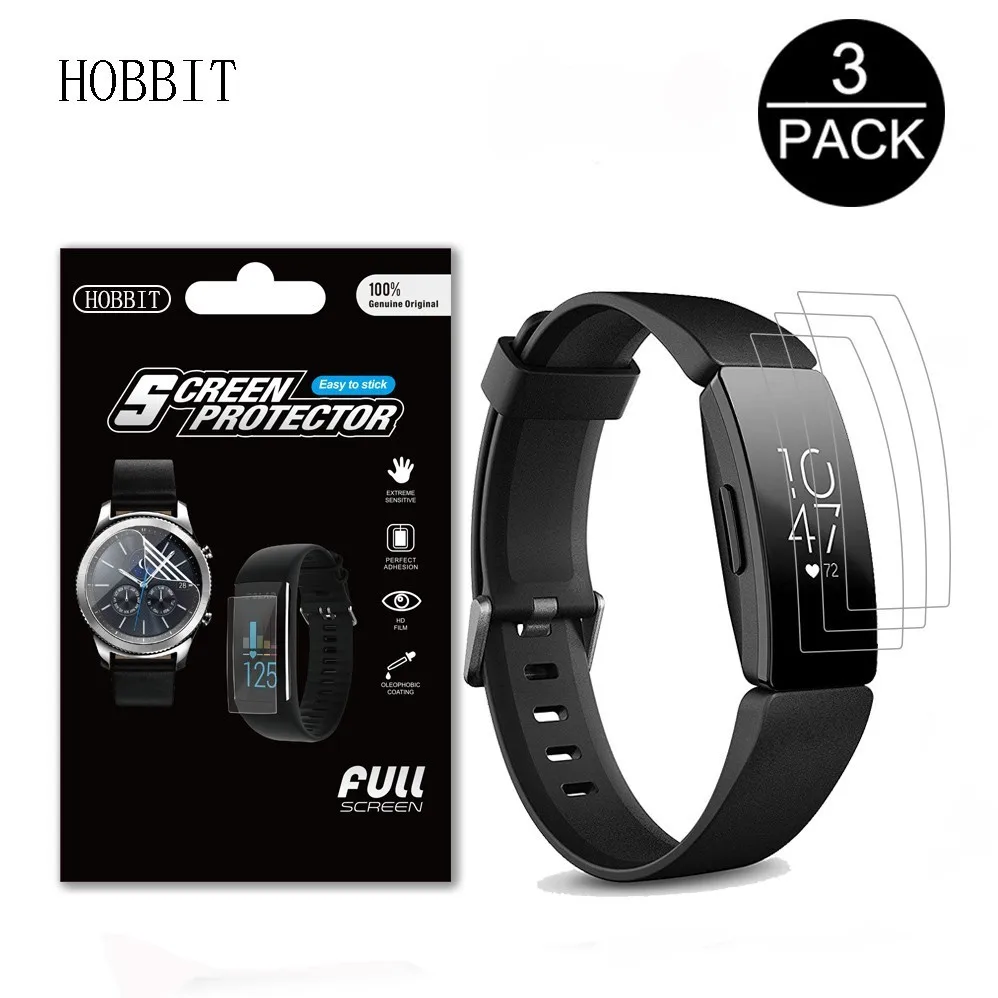 

3Pack Heart Rate & Fitness Tracker Screen Protector for Fitbit Inspire / Inspire HR Wristband Anti-scratch Anti-bubbles LCD Film