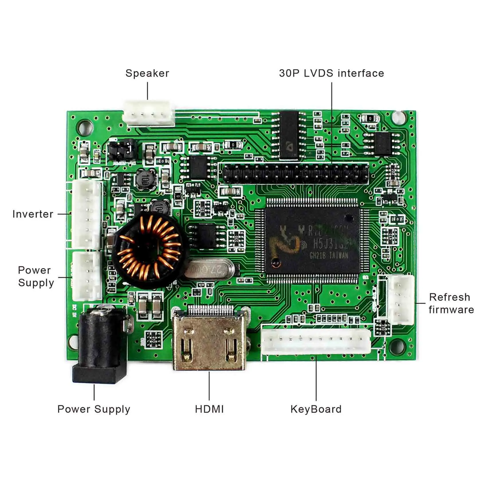  HDMI Audio LCD Controller Board work for B121EW02 V1 B121EW03 V2/ V6 /V7 B121EW07 V0 LTN121AT02 LTN