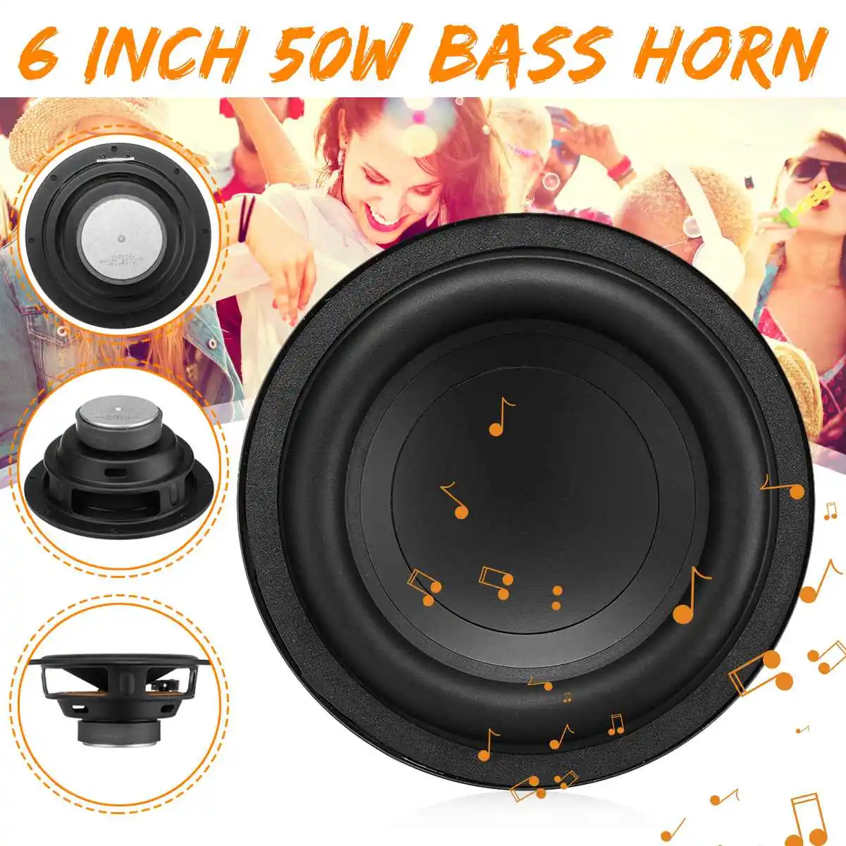 2 piezas 6 pulgadas DIY bocina altavoz accesorios caja de sonido altavoz estéreo Subwoofer altavoz fuerte bocina tweeter 2 piezas 6 pulgadas DIY bocina altavoz accesorios caja de sonido altavoz estéreo Subwoofer altavoz fuerte bocina tweeter