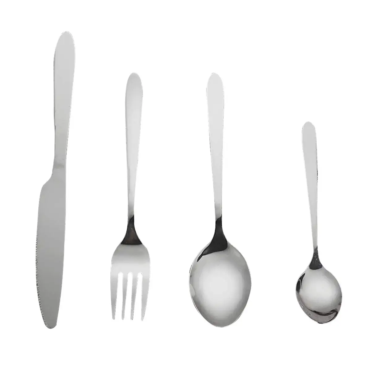 Набор посуды из нержавеющей стали 24 шт., столовые приборы, вилка ...